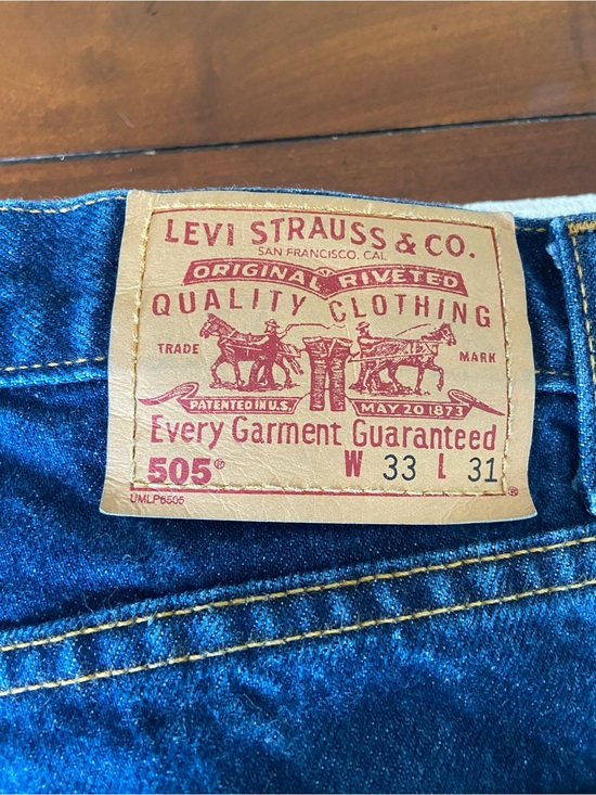 Levi's Other - Levi's 505 Straight Leg Jeans in Dark Blue Denim